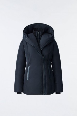 Mackage Adali Signature Mackage Collar Dunrockar Dam Svarta | ZWGUE-2196