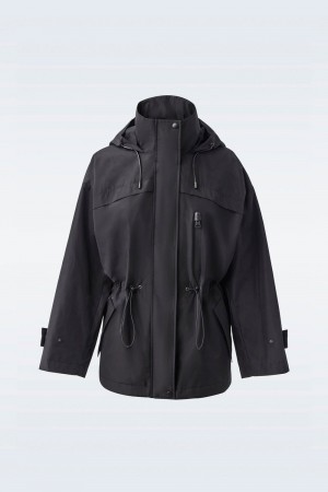 Mackage Alize Storm Visor Parkajackor Dam Svarta | FSGYV-7035