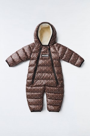 Mackage Bambi Recycled E3-Lite Dunjackor Barn Kaffe | JAWBR-6741
