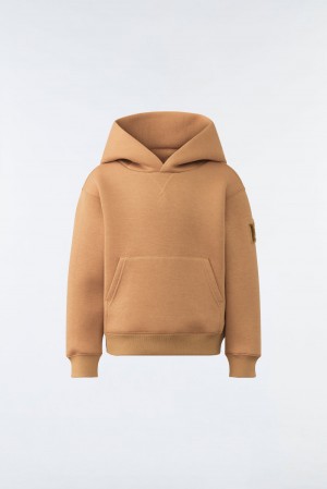 Mackage Dru Double-Face Jersey Hoodie Barn Bruna | EJNKR-3405