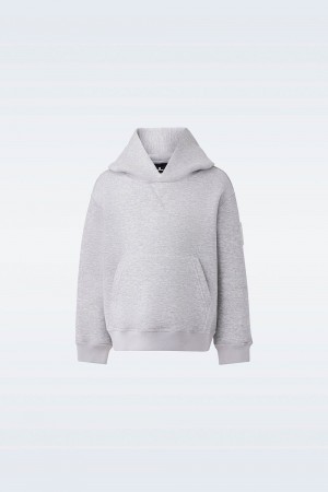 Mackage Dru Double-Face Jersey Hoodie Barn Grå | AEILZ-6418