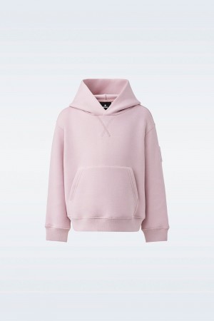 Mackage Dru Double-Face Jersey Hoodie Barn Rosa | SIWHA-1453