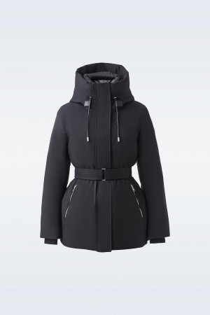 Mackage Jeni-Nfz 2-In-1 Down Removable Bib Parkajackor Dam Svarta | GAJPU-8975