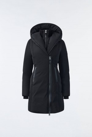 Mackage Kay Signature Mackage Collar Dunrockar Dam Svarta | AELSN-5743