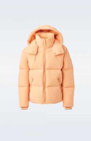Mackage Kent-Tr Tactile Ripstop Hood Dunjackor Herr Orange | ORQMW-1298