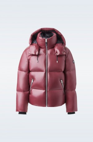 Mackage Kent-Z Lustrous Light Hood Dunjackor Herr Röda | NCSEY-8935