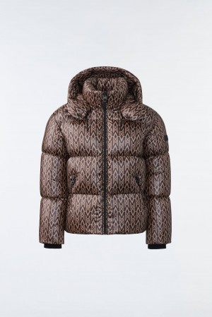 Mackage Kent Lustrous Light Hood Dunjackor Herr Kaffe | MKEDY-7206