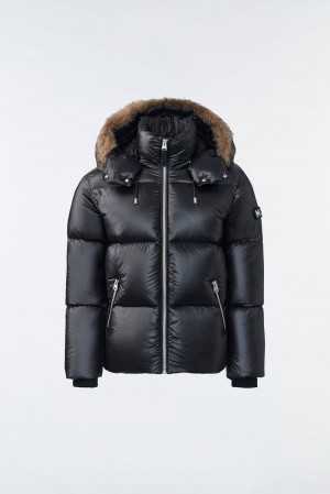 Mackage Kent Lustrous Light Shearling Dunjackor Herr Svarta | UZASD-5681