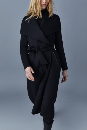 Mackage Mai-Cn Double-Face Ull Wrap Rockar Dam Svarta | EPSBA-2380