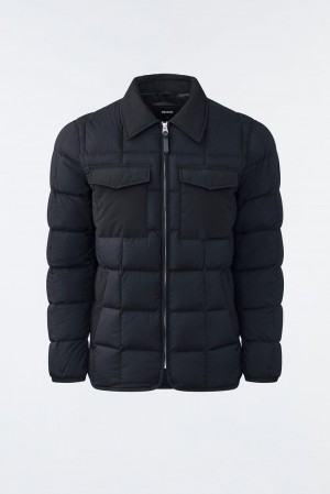 Mackage Osmond Matte Light Overshirt Dunjackor Herr Svarta | MAFIN-3259