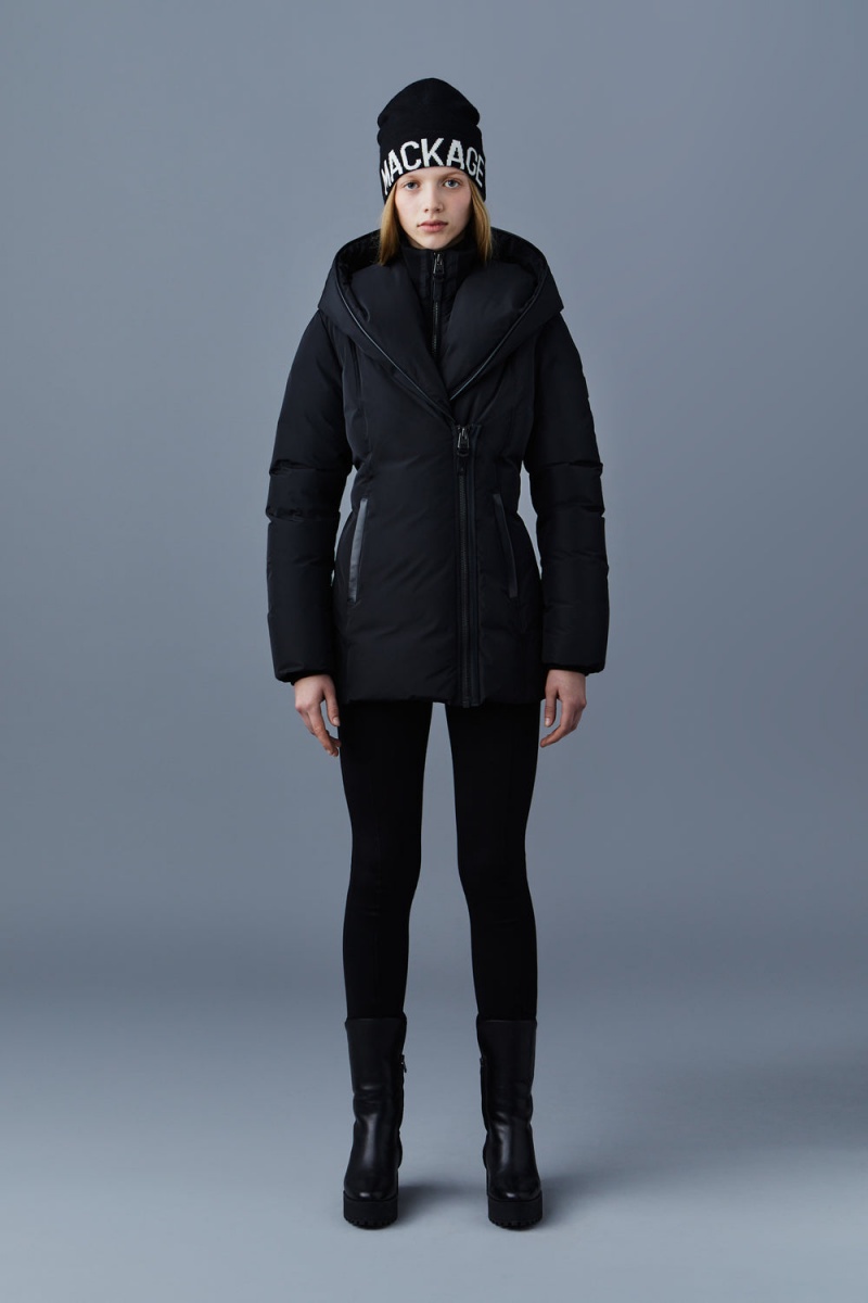 Mackage Adali Signature Mackage Collar Dunrockar Dam Svarta | ZWGUE-2196