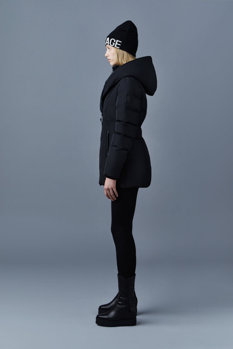 Mackage Adali Signature Mackage Collar Dunrockar Dam Svarta | ZWGUE-2196