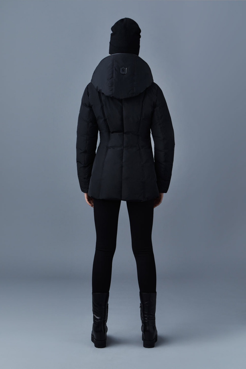 Mackage Adali Signature Mackage Collar Dunrockar Dam Svarta | ZWGUE-2196