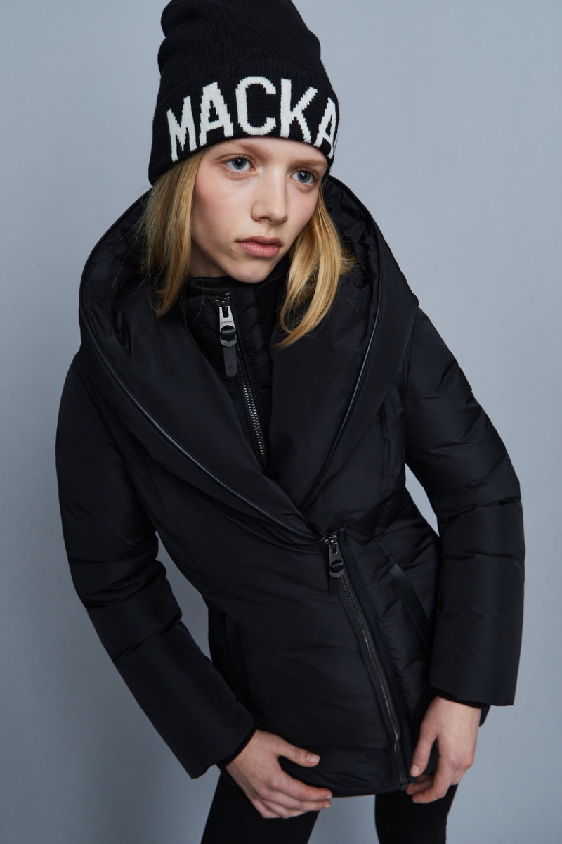 Mackage Adali Signature Mackage Collar Dunrockar Dam Svarta | ZWGUE-2196