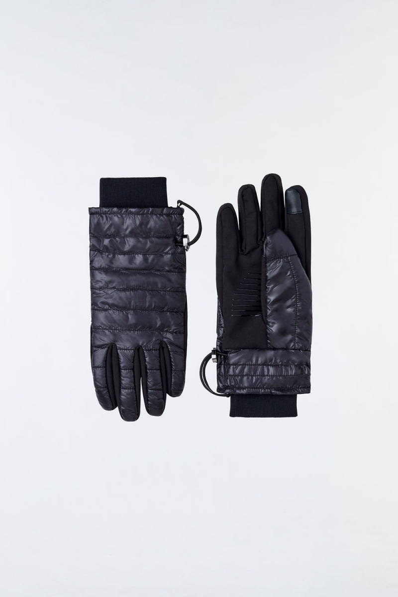 Mackage Alfie Re-Stop Foil Bungee Cuff Handskar Herr Svarta | TQZSC-1027