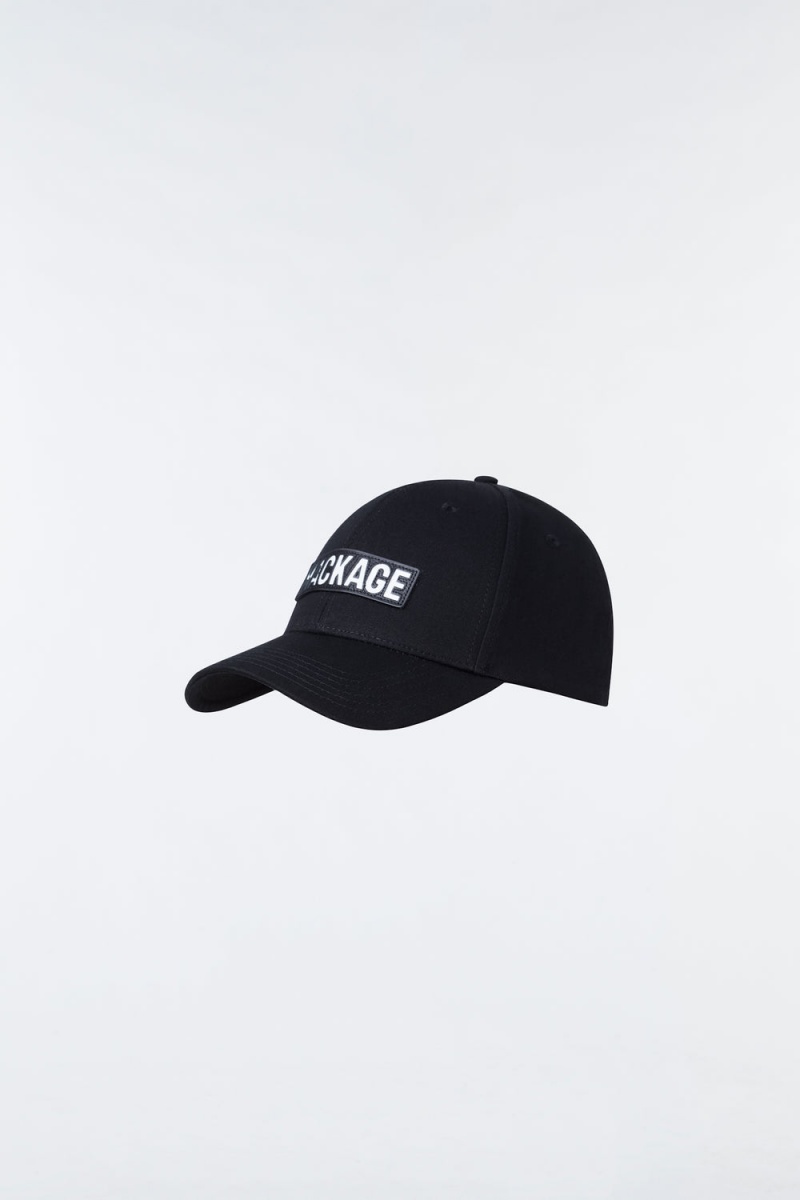 Mackage Anderson Baseball Cap (R) Läder Wordmark Hatt Dam Svarta | PJEWQ-8412