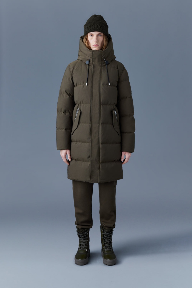 Mackage Antoine 2-In-1 Recycled Down Removable Bib Parkajackor Herr Olivgröna | LTMWI-5218