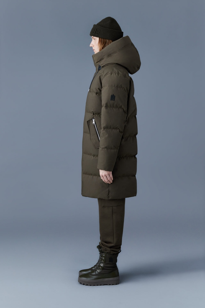 Mackage Antoine 2-In-1 Recycled Down Removable Bib Parkajackor Herr Olivgröna | LTMWI-5218