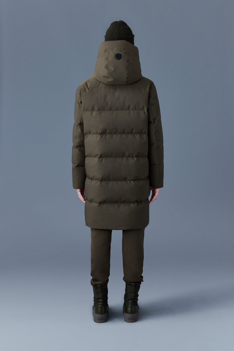 Mackage Antoine 2-In-1 Recycled Down Removable Bib Parkajackor Herr Olivgröna | LTMWI-5218