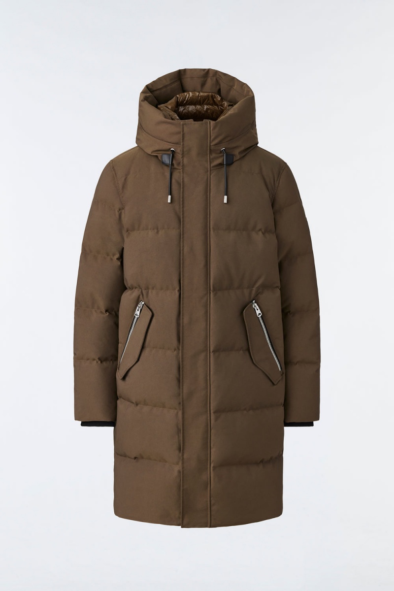 Mackage Antoine 2-In-1 Recycled Down Removable Bib Parkajackor Herr Olivgröna | LTMWI-5218