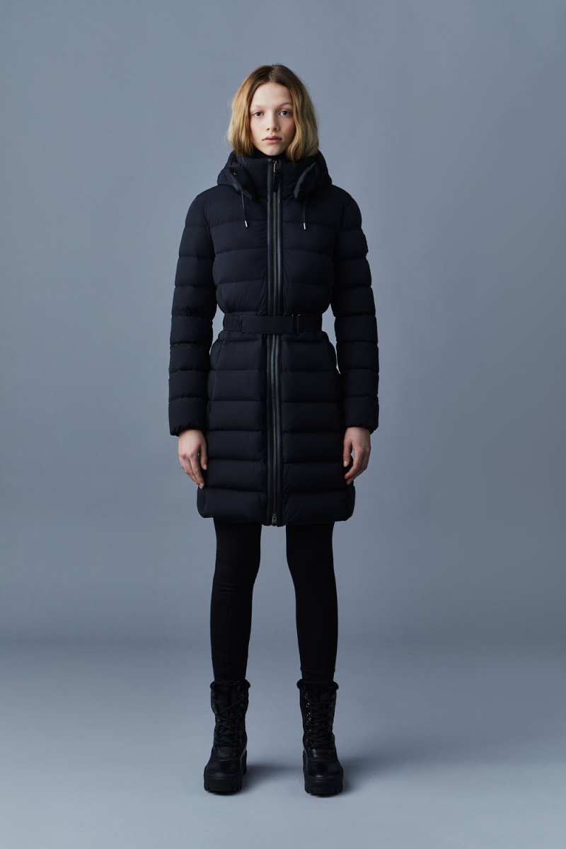 Mackage Ashley Stretch Light Removable Hood Dunjackor Dam Svarta | VMRGZ-1406