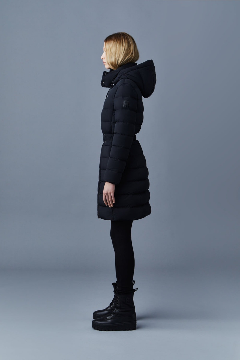 Mackage Ashley Stretch Light Removable Hood Dunjackor Dam Svarta | VMRGZ-1406