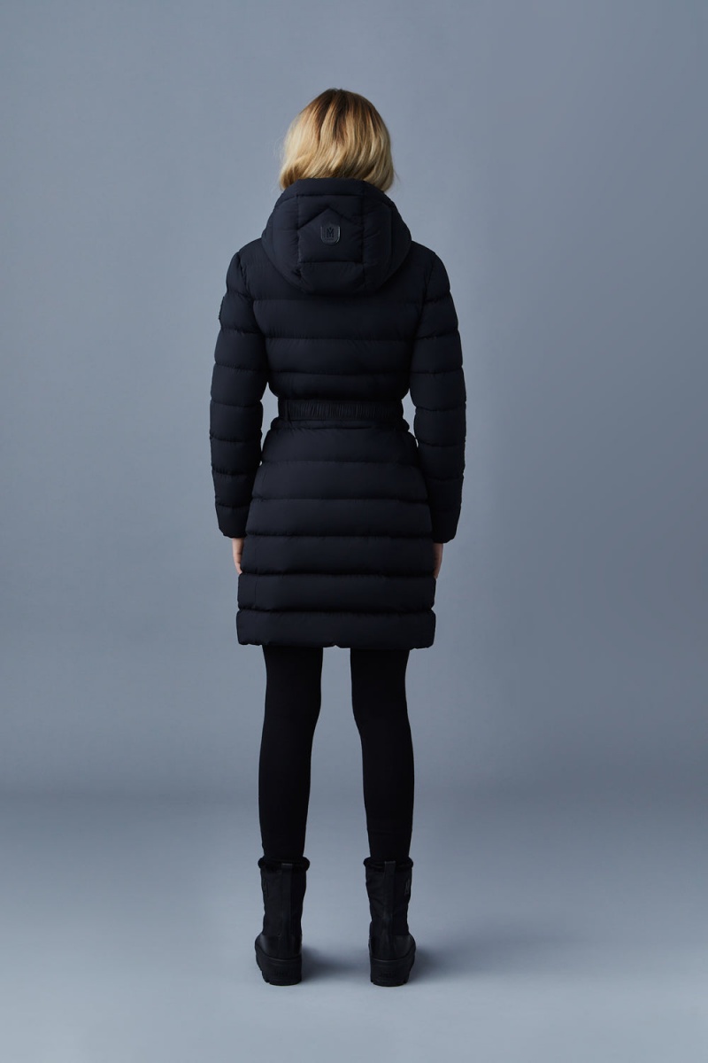 Mackage Ashley Stretch Light Removable Hood Dunjackor Dam Svarta | VMRGZ-1406