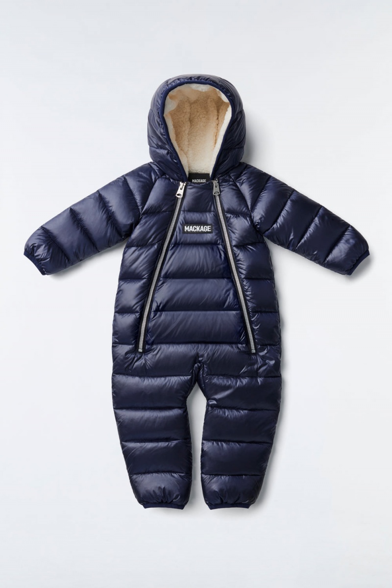 Mackage Bambi Recycled E3-Lite Dunjackor Barn Marinblå | TIFUN-6320