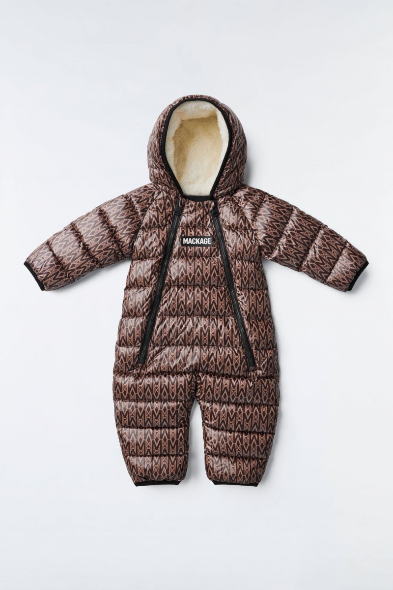 Mackage Bambi Recycled E3-Lite Dunjackor Barn Kaffe | JAWBR-6741