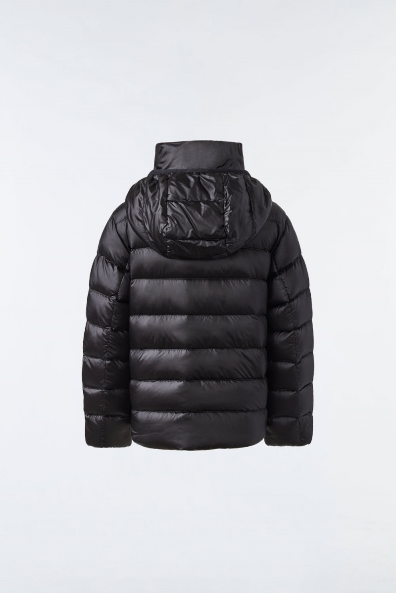 Mackage Billy Recycled Ripstop Dunjackor Barn Svarta | GACFK-2694