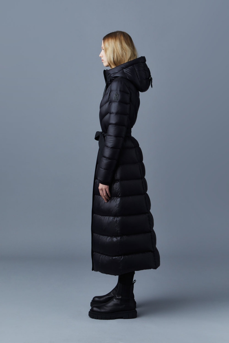 Mackage Calina Lustrous Light Down Maxi Rockar Dam Svarta | EIGPC-0482