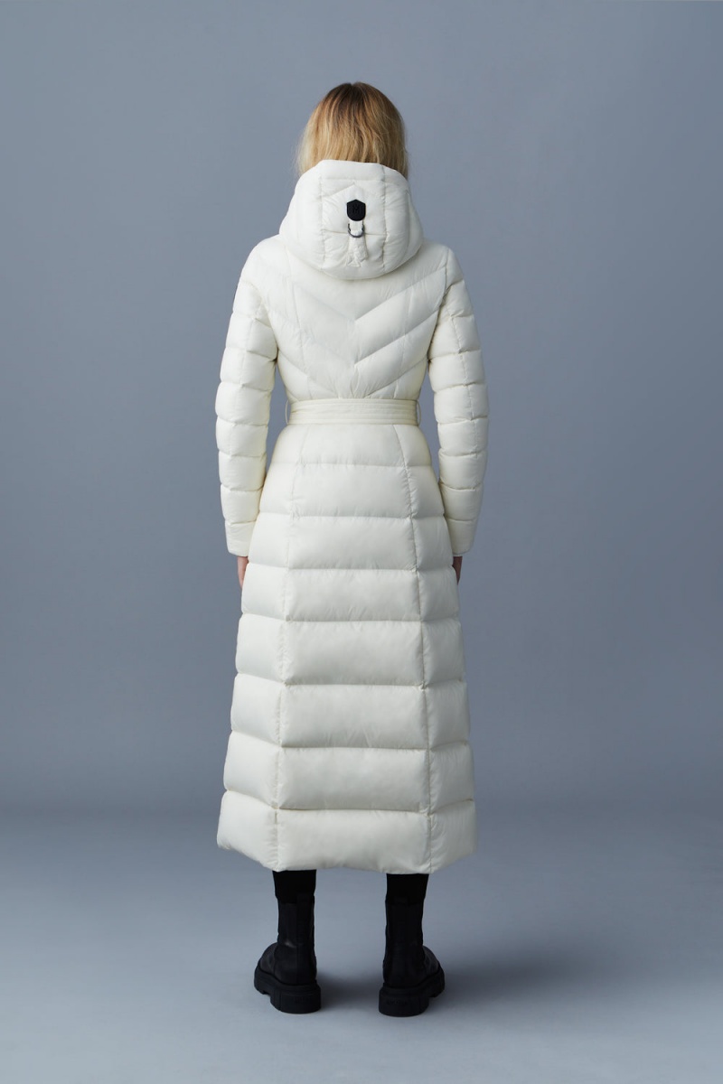 Mackage Calina Lustrous Light Down Maxi Rockar Dam Grädde | VLHMJ-6873