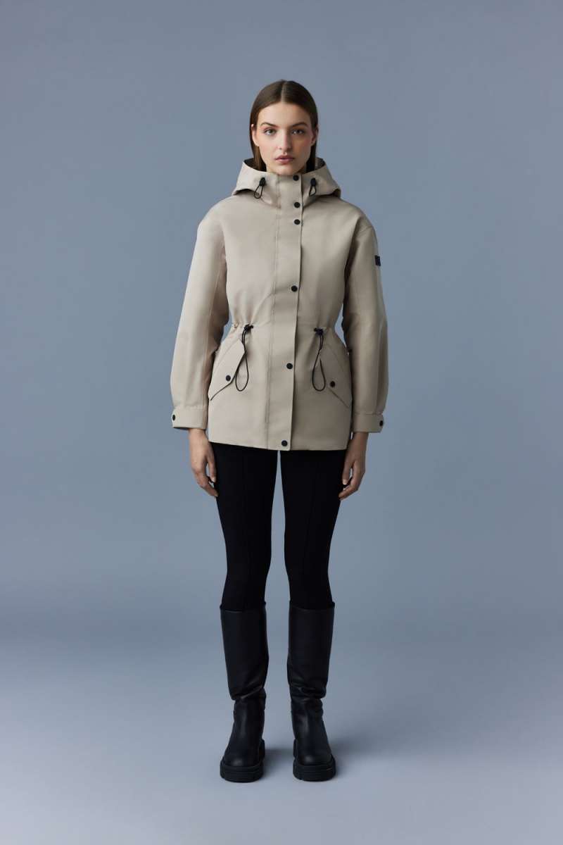 Mackage Carrie Korta 2-In-1 Removable Liner Regnjackor Dam Beige | NVUXG-2431
