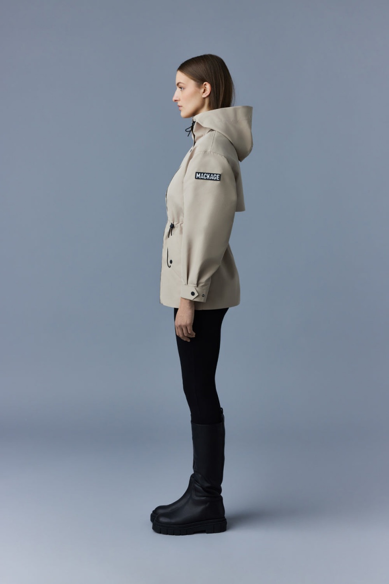 Mackage Carrie Korta 2-In-1 Removable Liner Regnjackor Dam Beige | NVUXG-2431
