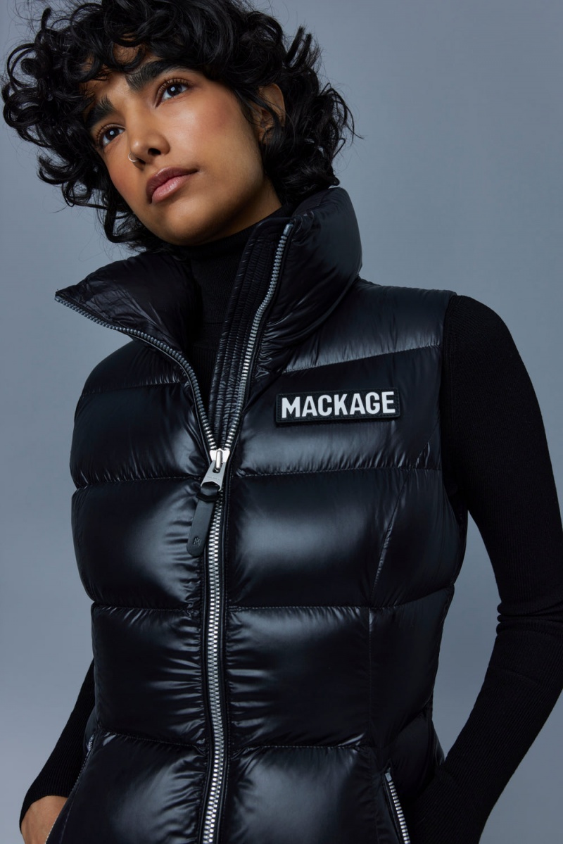 Mackage Chaya Lustrous Light Down Väst Dam Svarta | CZLKD-4825
