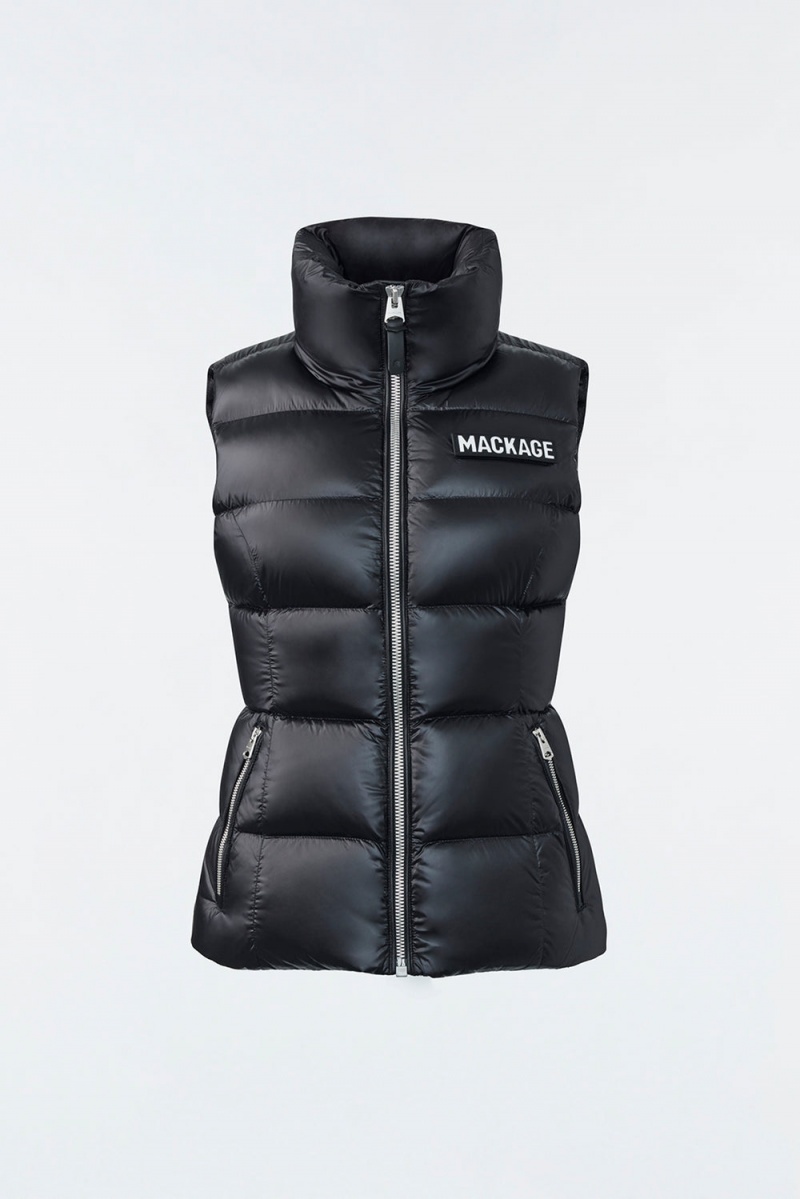 Mackage Chaya Lustrous Light Down Väst Dam Svarta | CZLKD-4825