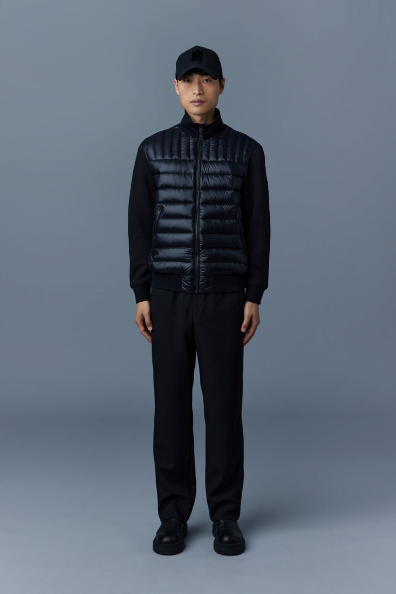 Mackage Collin Mixed Media Bomberjacka Herr Svarta | DSCHM-3819