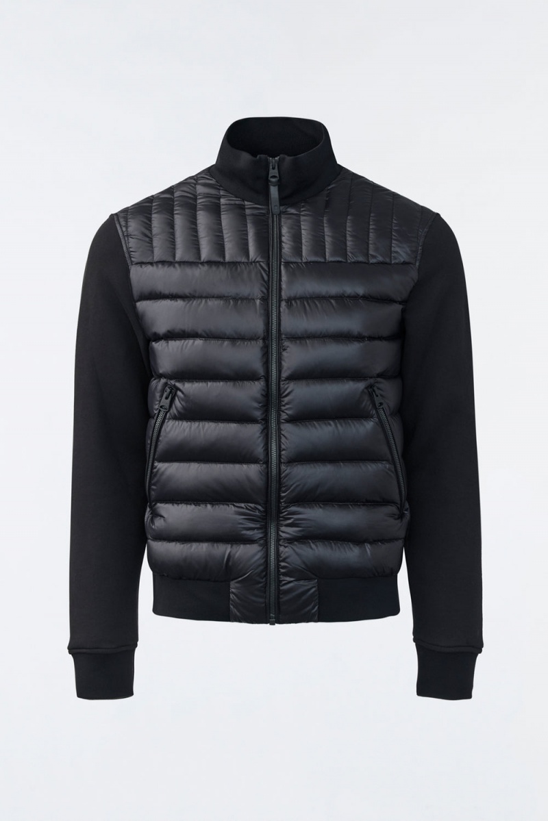 Mackage Collin Mixed Media Bomberjacka Herr Svarta | DSCHM-3819