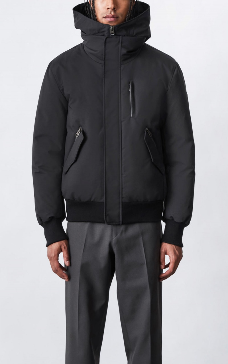 Mackage Dixon 2-In-1 Down Hooded Bib Bomberjacka Herr Svarta | IGSYB-7589