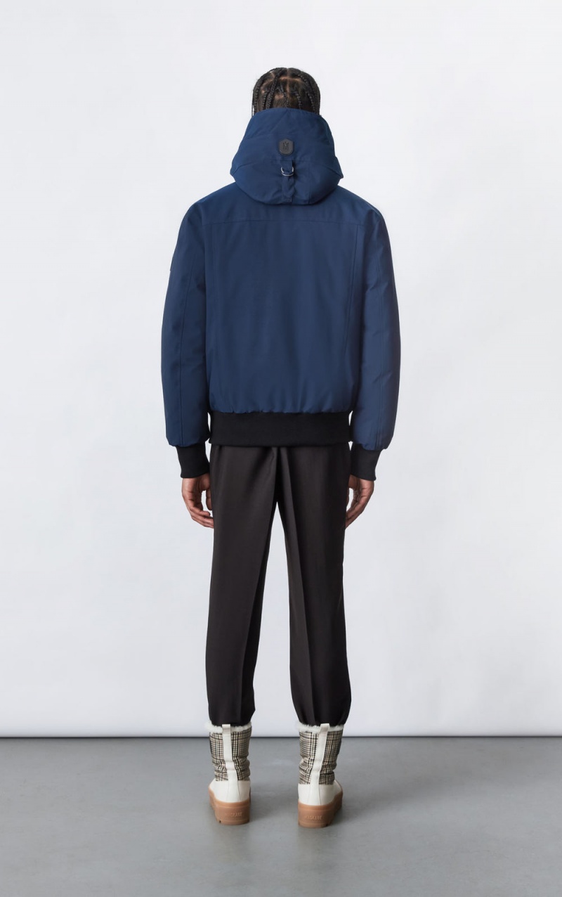 Mackage Dixon 2-In-1 Down Hooded Bib Bomberjacka Herr Marinblå | XUKEL-2517