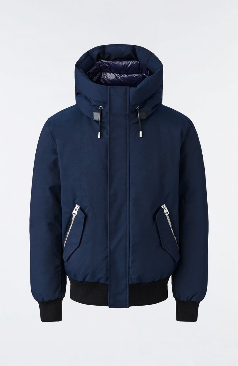 Mackage Dixon 2-In-1 Down Hooded Bib Bomberjacka Herr Marinblå | XUKEL-2517