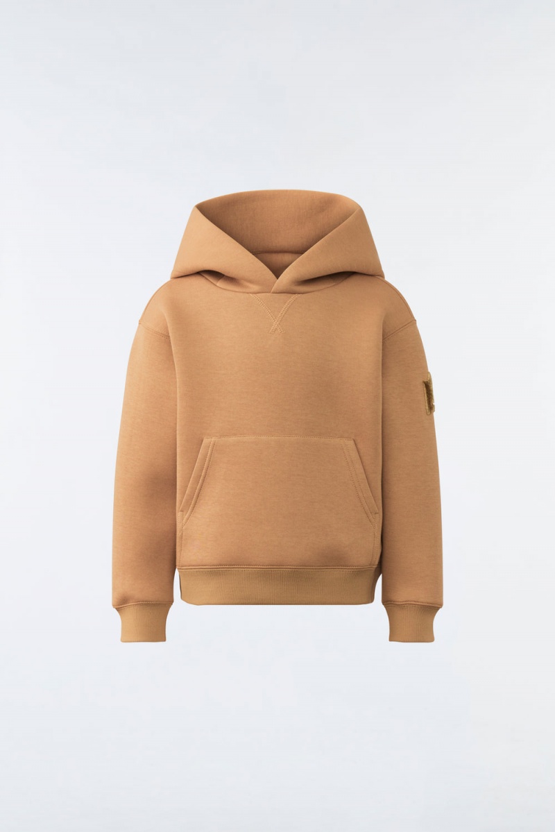 Mackage Dru Double-Face Jersey Hoodie Barn Bruna | EJNKR-3405