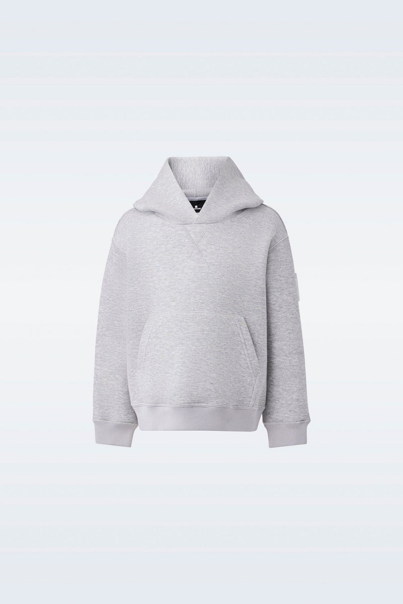 Mackage Dru Double-Face Jersey Hoodie Barn Grå | QNHEC-9065