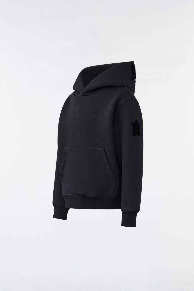 Mackage Dru Double-Face Jersey Hoodie Barn Svarta | HCOMY-9365