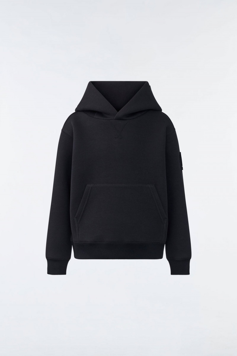 Mackage Dru Double-Face Jersey Hoodie Barn Svarta | HCOMY-9365