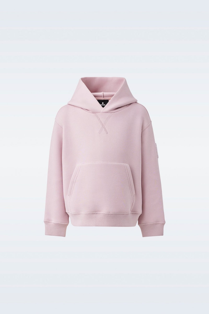 Mackage Dru Double-Face Jersey Hoodie Barn Rosa | SIWHA-1453