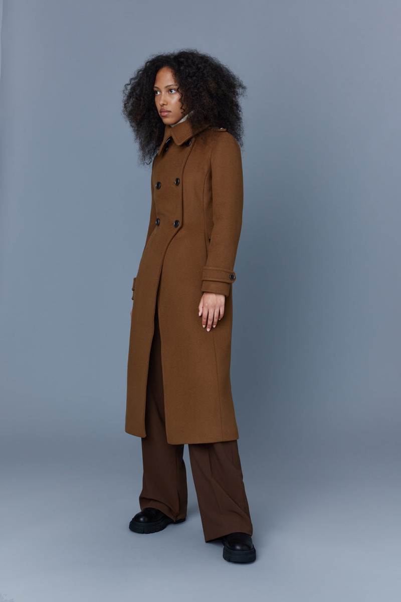 Mackage Elodie Double Face Ull And Cashmere Tailored Rockar Dam Bruna | NPMXZ-1240