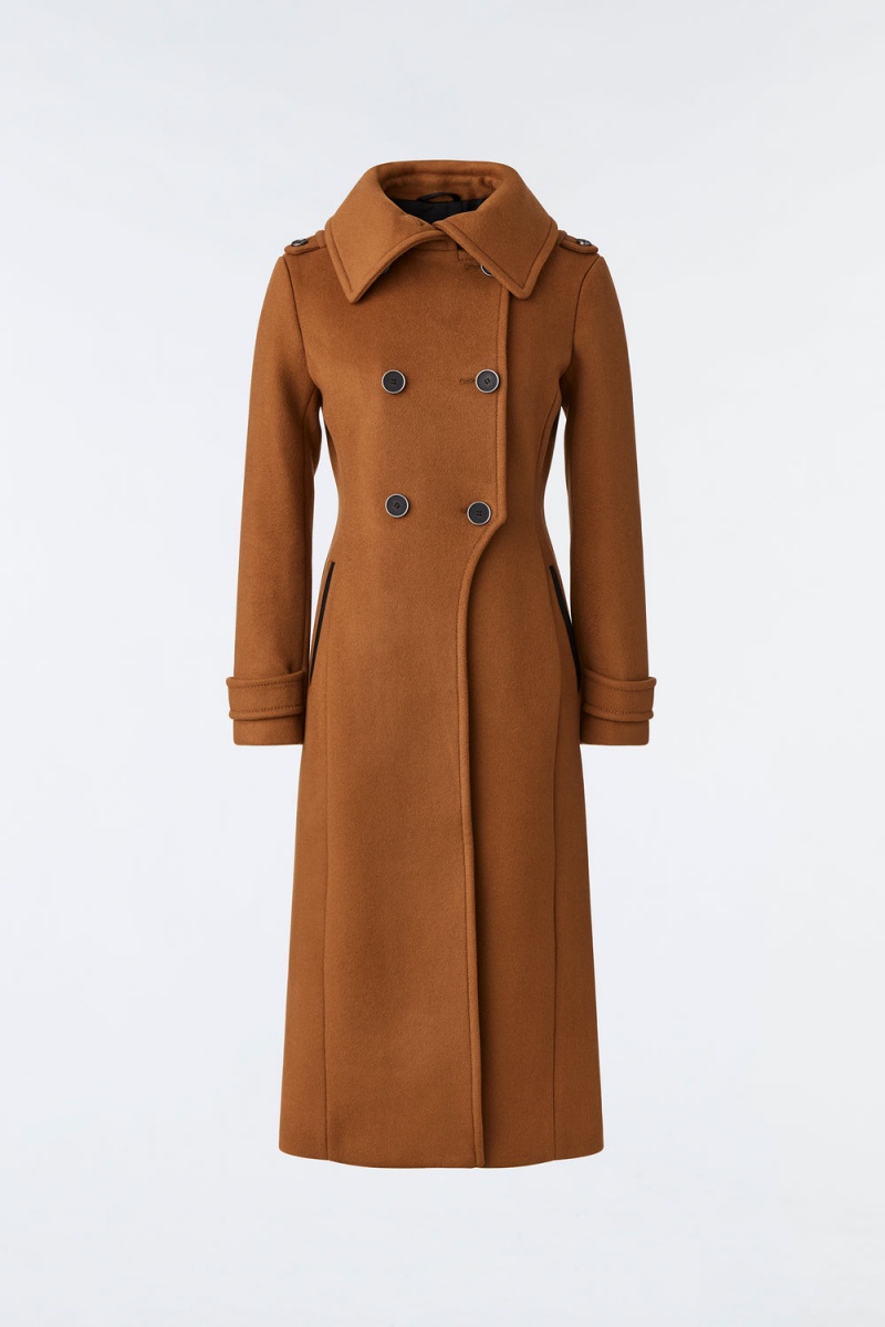 Mackage Elodie Double Face Ull And Cashmere Tailored Rockar Dam Bruna | NPMXZ-1240