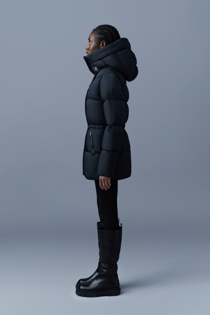 Mackage Freya Foil Sheild Dunjackor Dam Svarta | AXPFK-8624