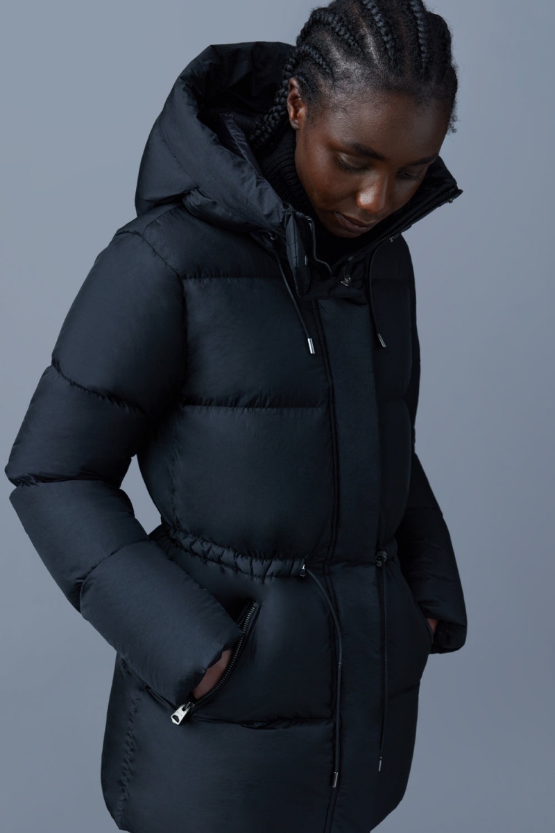 Mackage Freya Foil Sheild Dunjackor Dam Svarta | AXPFK-8624